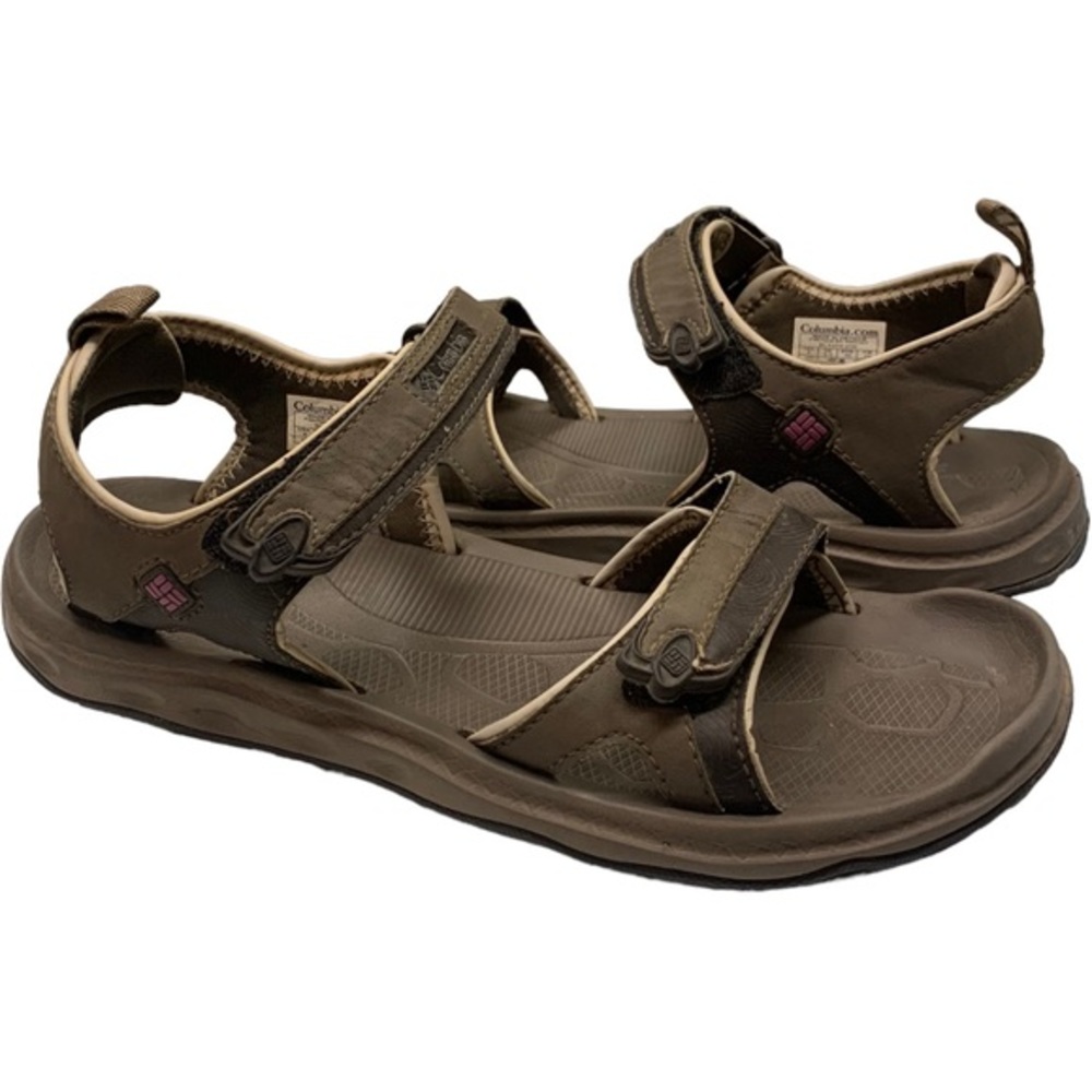 COLUMBIA Techlite Omni-Grip Casual Sandals brown Size 8 Gorpcore